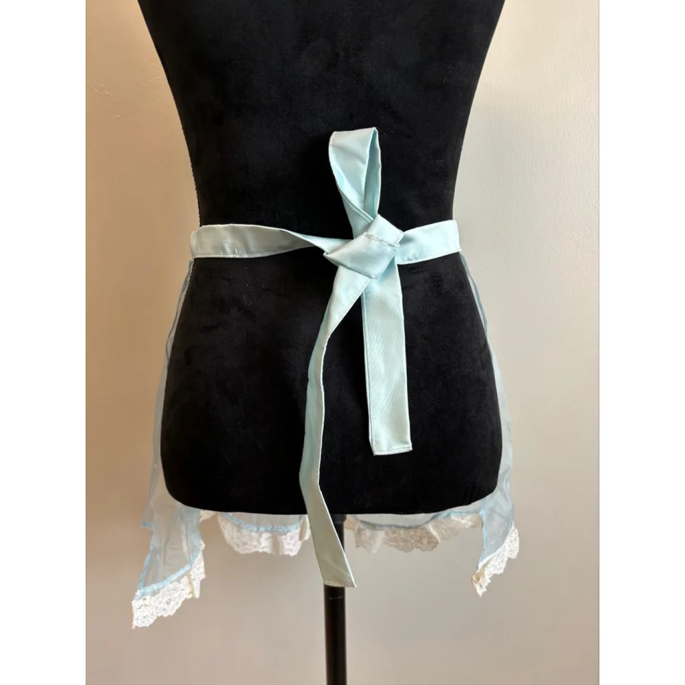 Vintage Baby Blue Hostess Apron